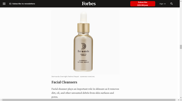 FORBES : THE BEST BEAUTY AND SKINCARE PRODUCTS TO INVEST IN 2022